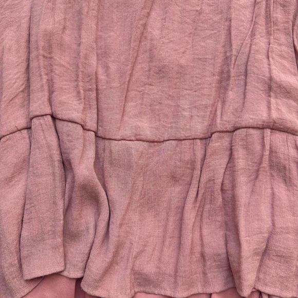 Dresses & Skirts - Pink ruffle dress with tie straps